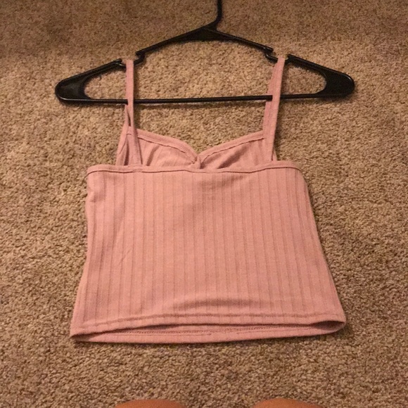 Top shop pink ribbed button tank - Picture 2 of 2